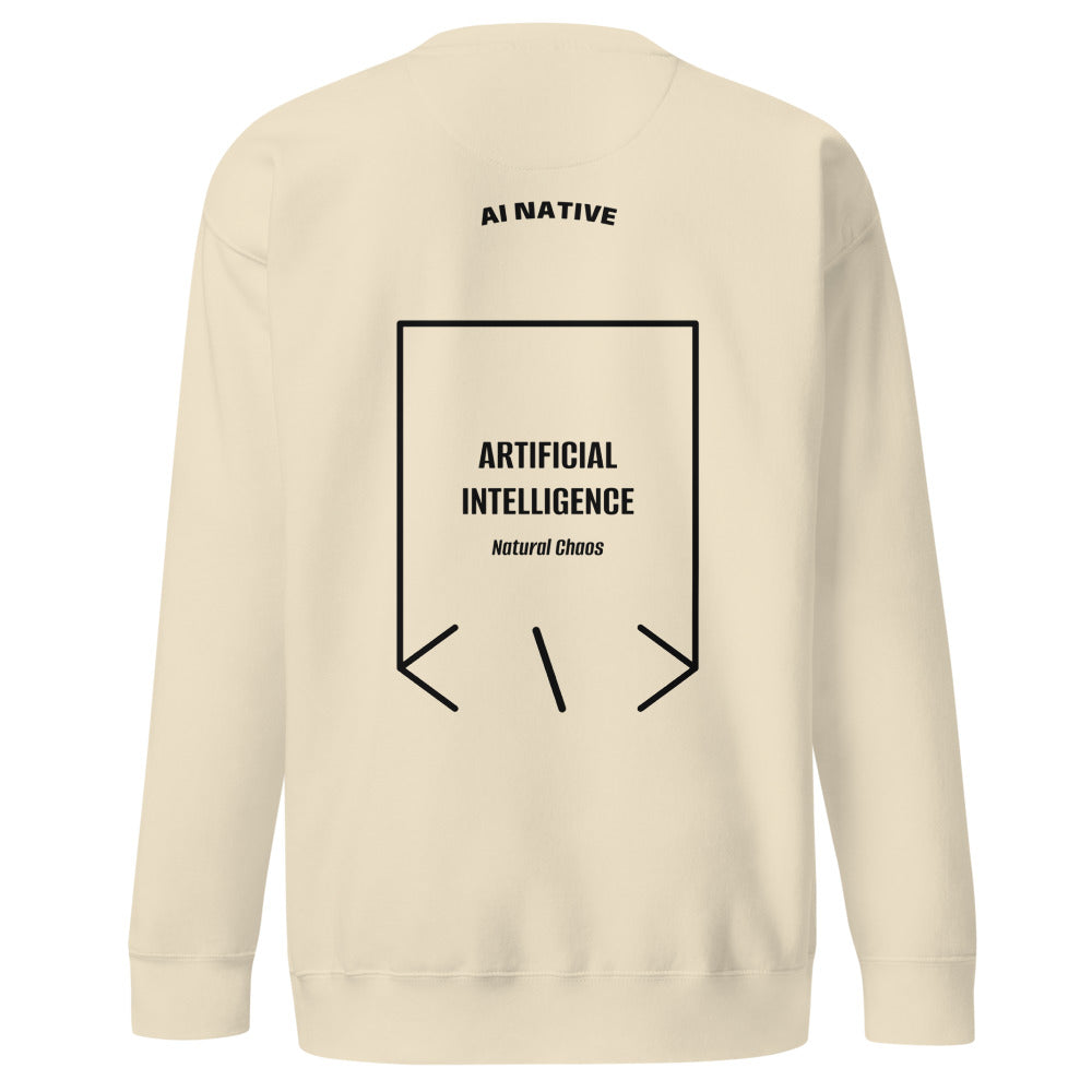 Artificial Intelligence — Bone Black back mockup