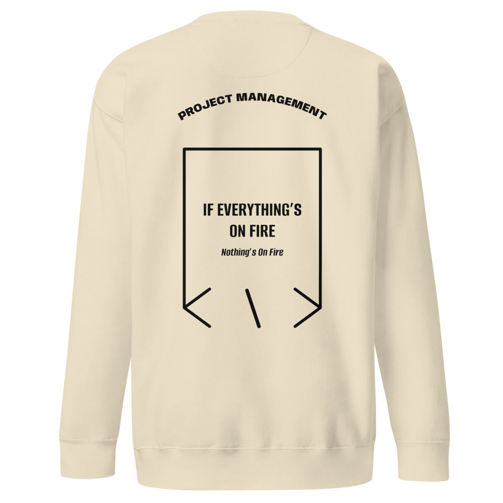 If Everything’s On Fire — Bone Black back mockup