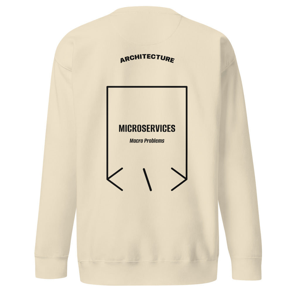 Microservices — Bone Black back mockup