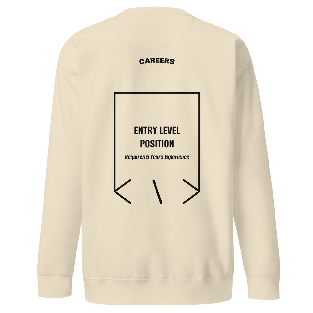 Entry Level Position — Bone Black back mockup
