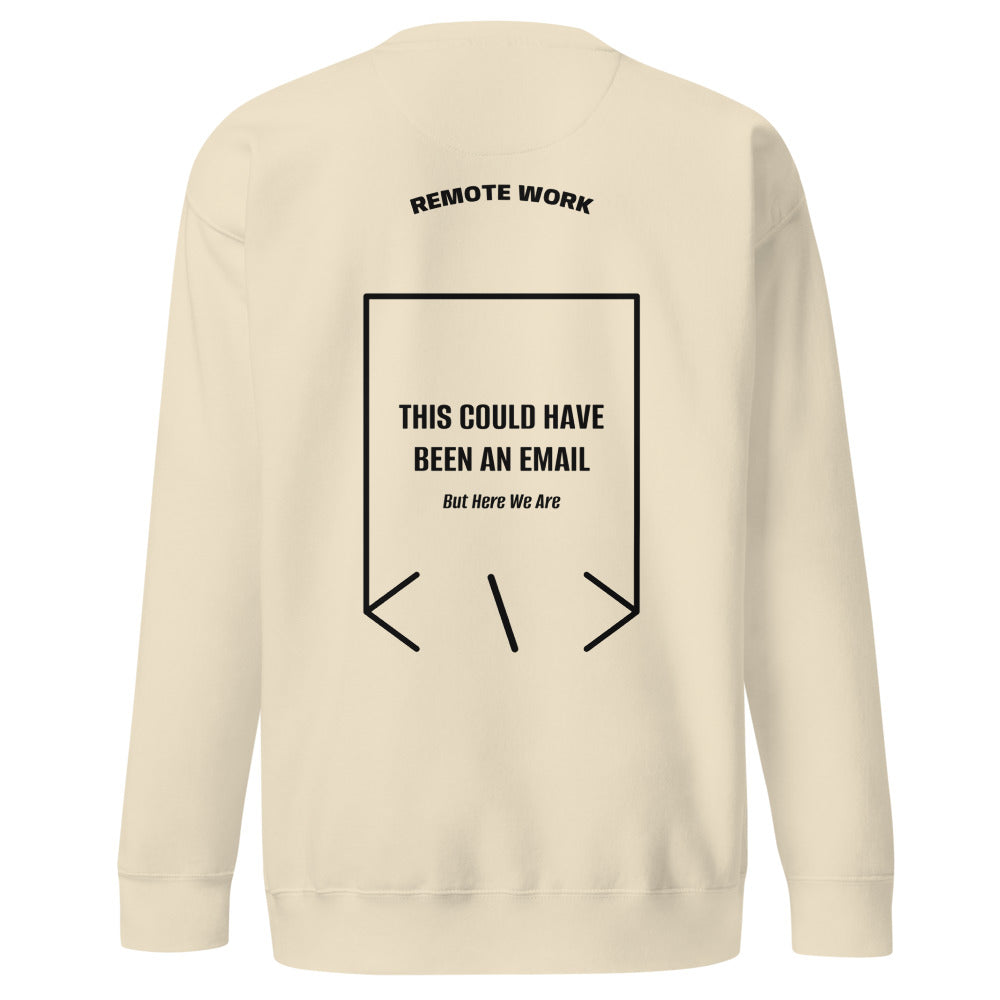 This Could Have Been An Email — Bone Black back mockup