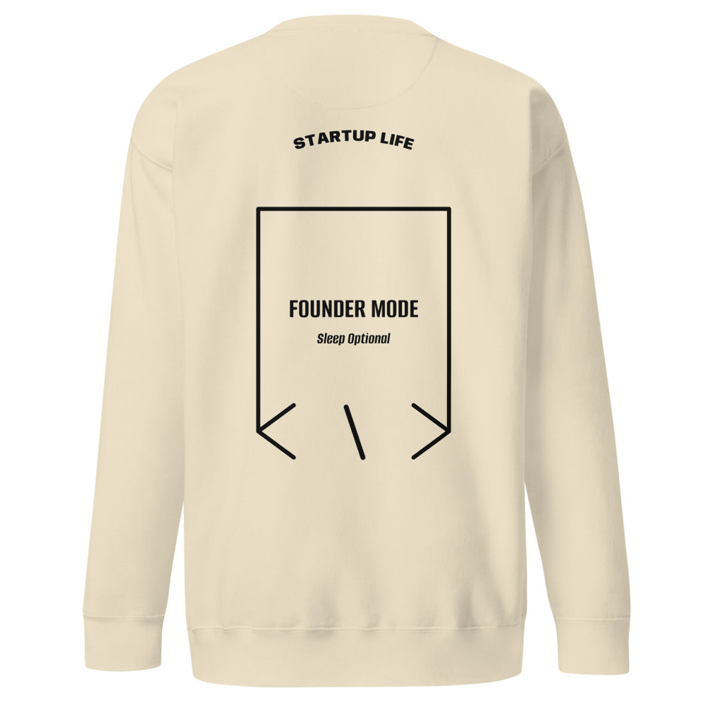 Founder Mode — Bone Black back mockup