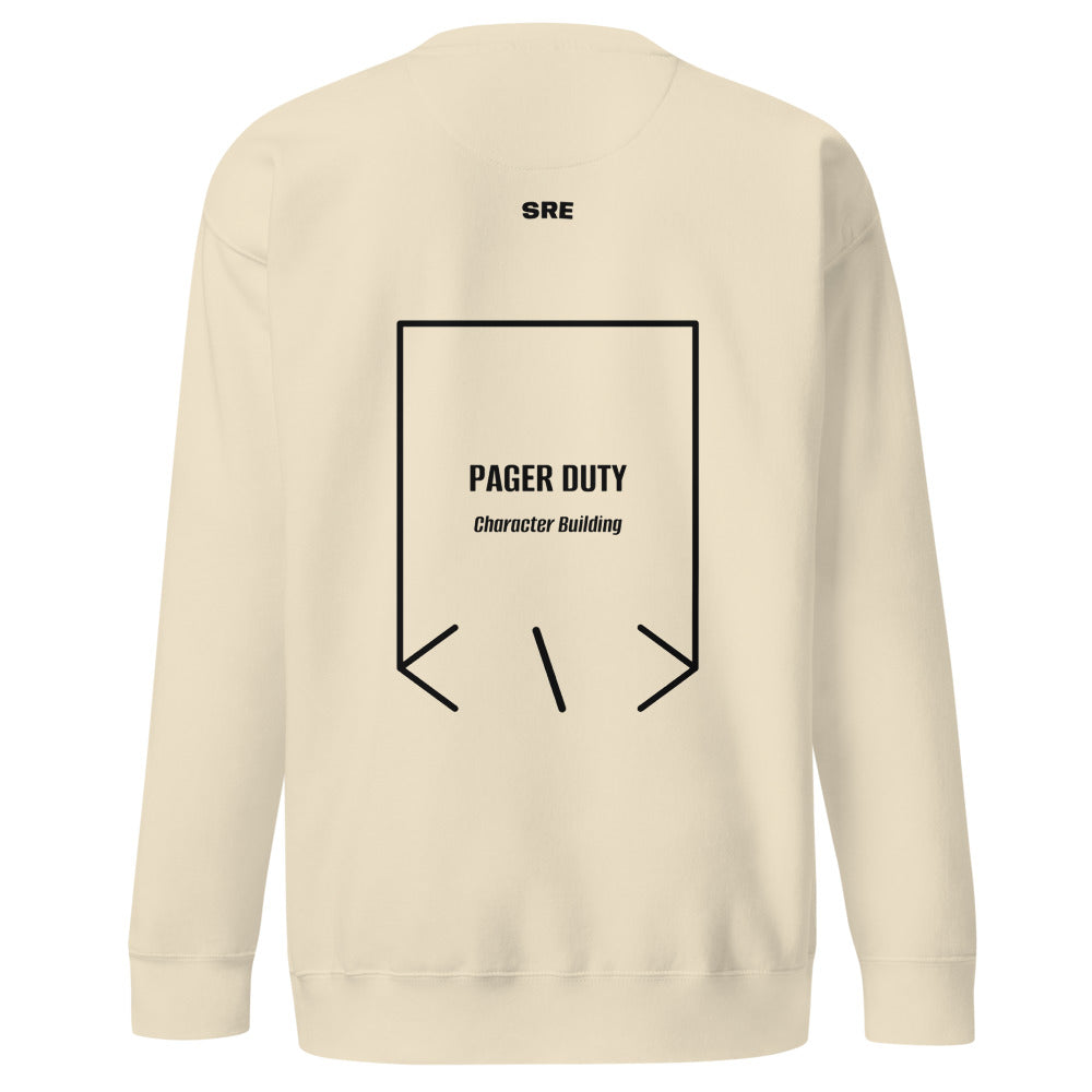 Pager Duty — Bone Black back mockup