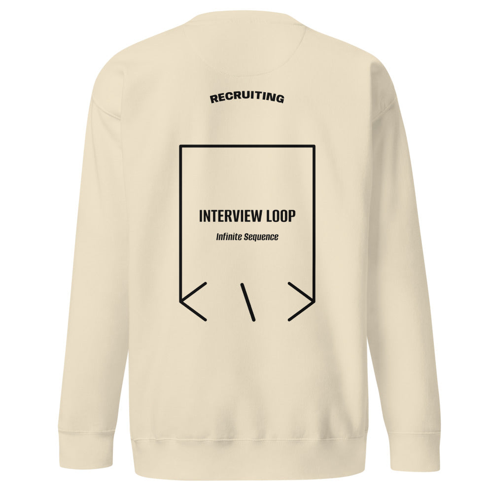 Interview Loop — Bone Black back mockup