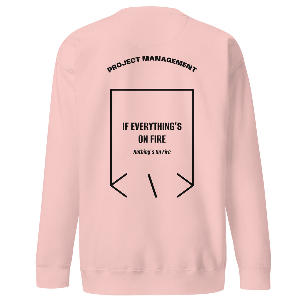 If Everything’s On Fire — Light Pink Black back mockup