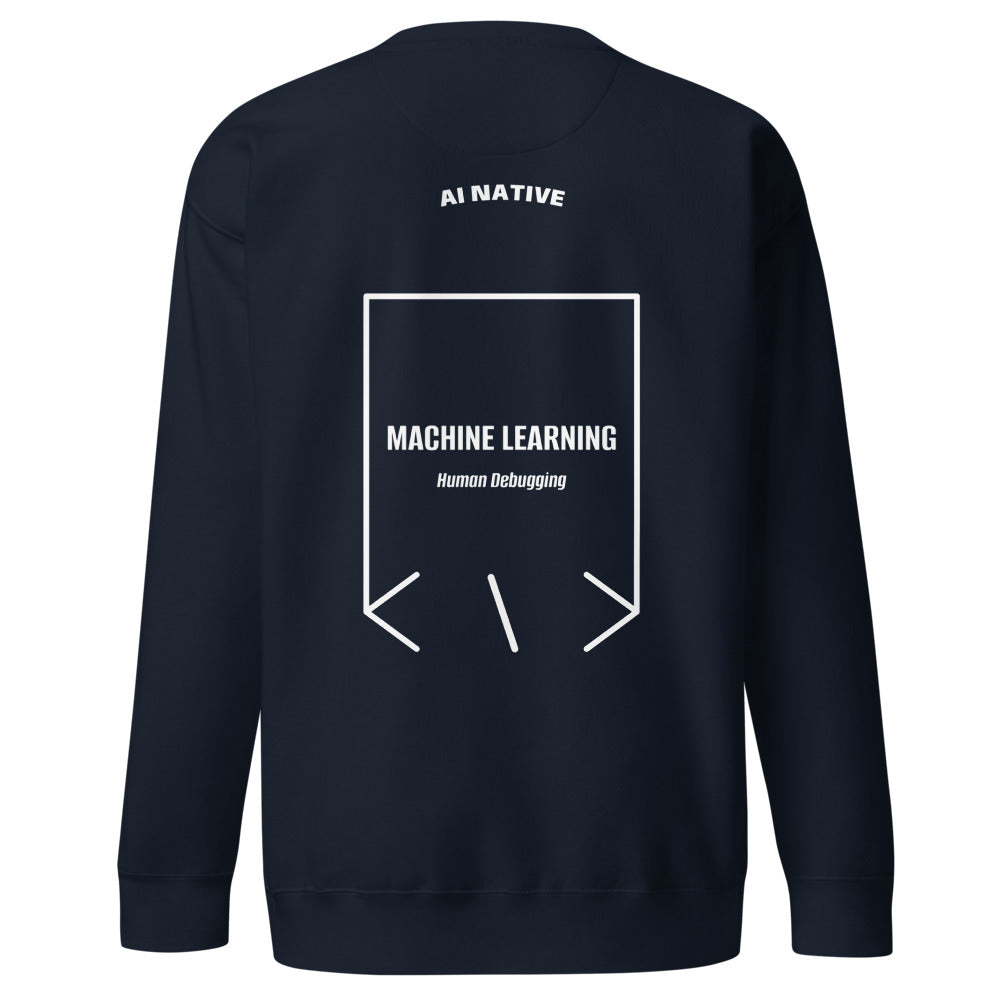 Machine Learning — Navy Blazer White back mockup