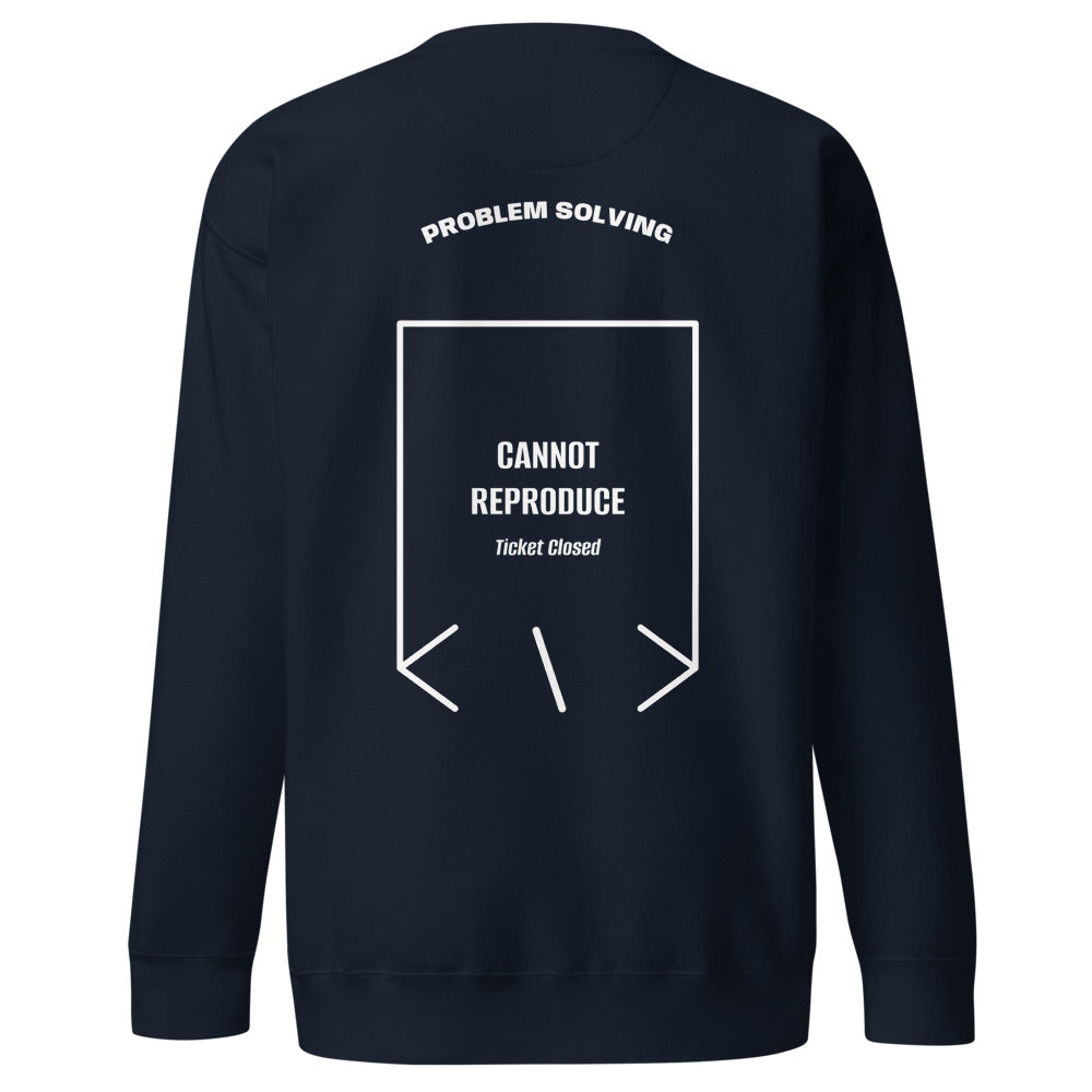 Cannot Reproduce — Navy Blazer White back mockup