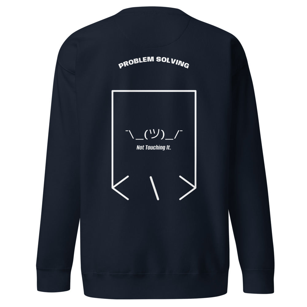 ¯\_(ツ)_/¯ — Navy Blazer White back mockup