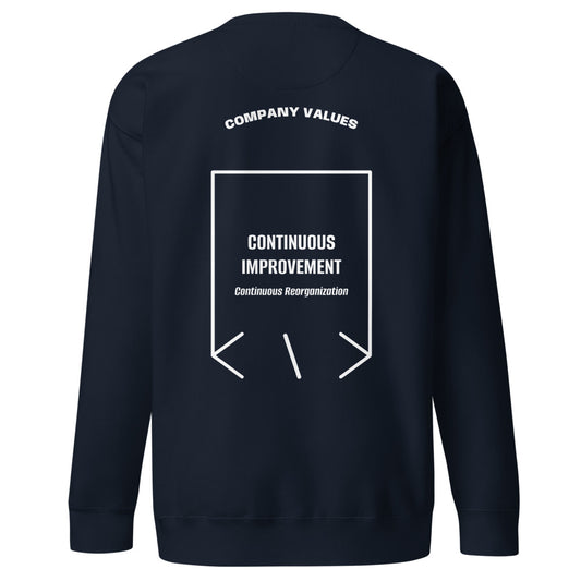 Continuous Improvement — secondary back mockup