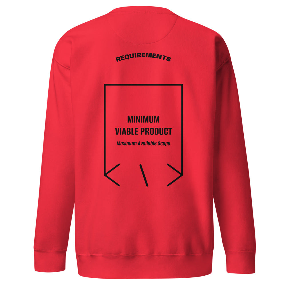 Minimum Viable Product — Team Red Black back mockup