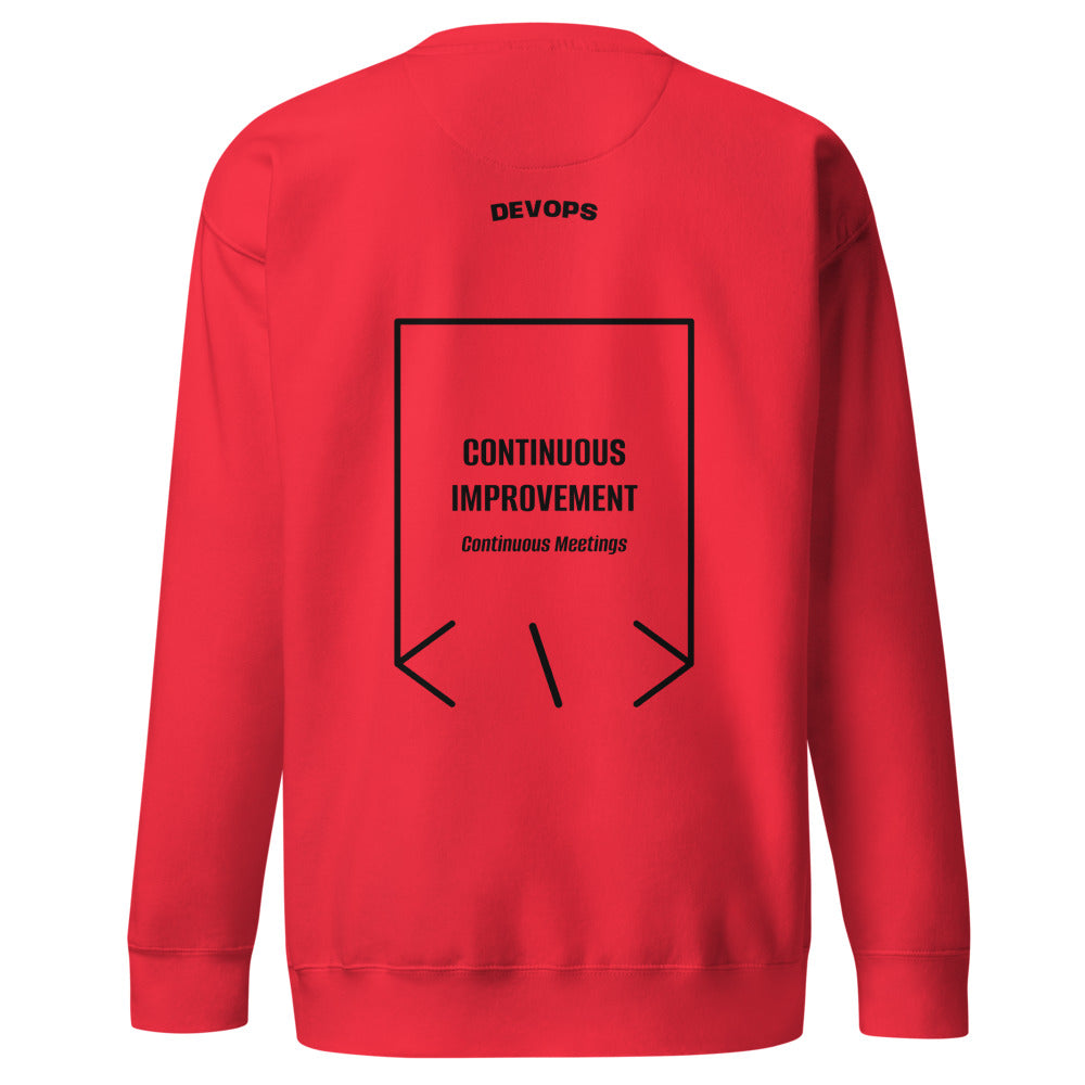 Continuous Improvement — Team Red Black back mockup