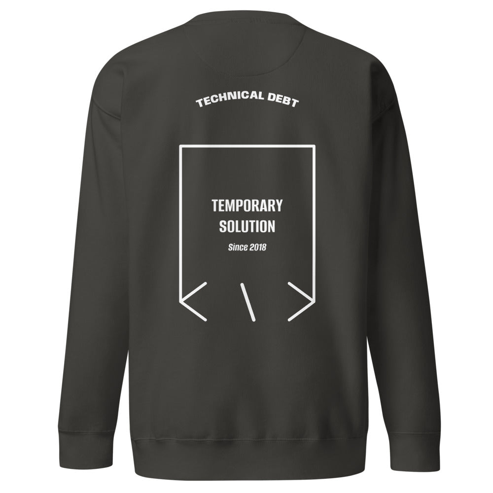Temporary Solution — Vintage Black White back mockup