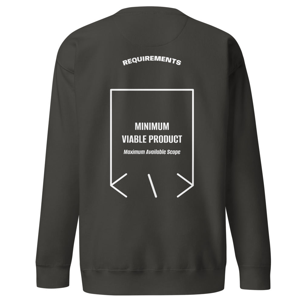 Minimum Viable Product — Vintage Black White back mockup