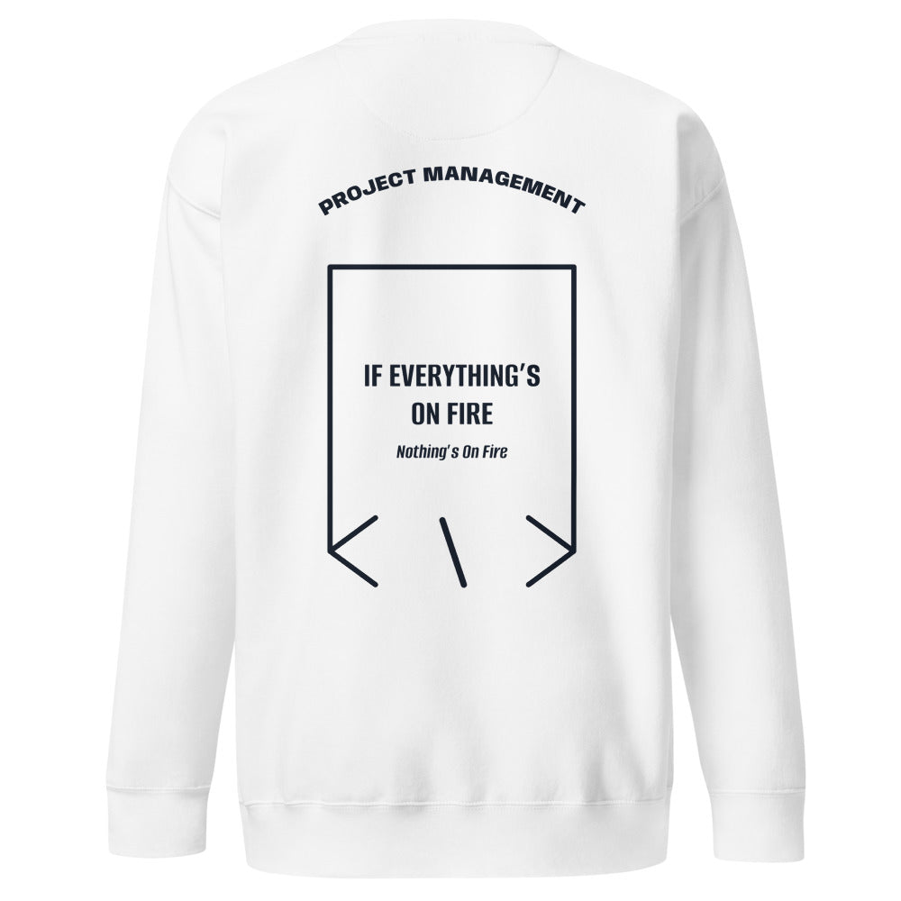 If Everything’s On Fire — White Navy Blazer back mockup