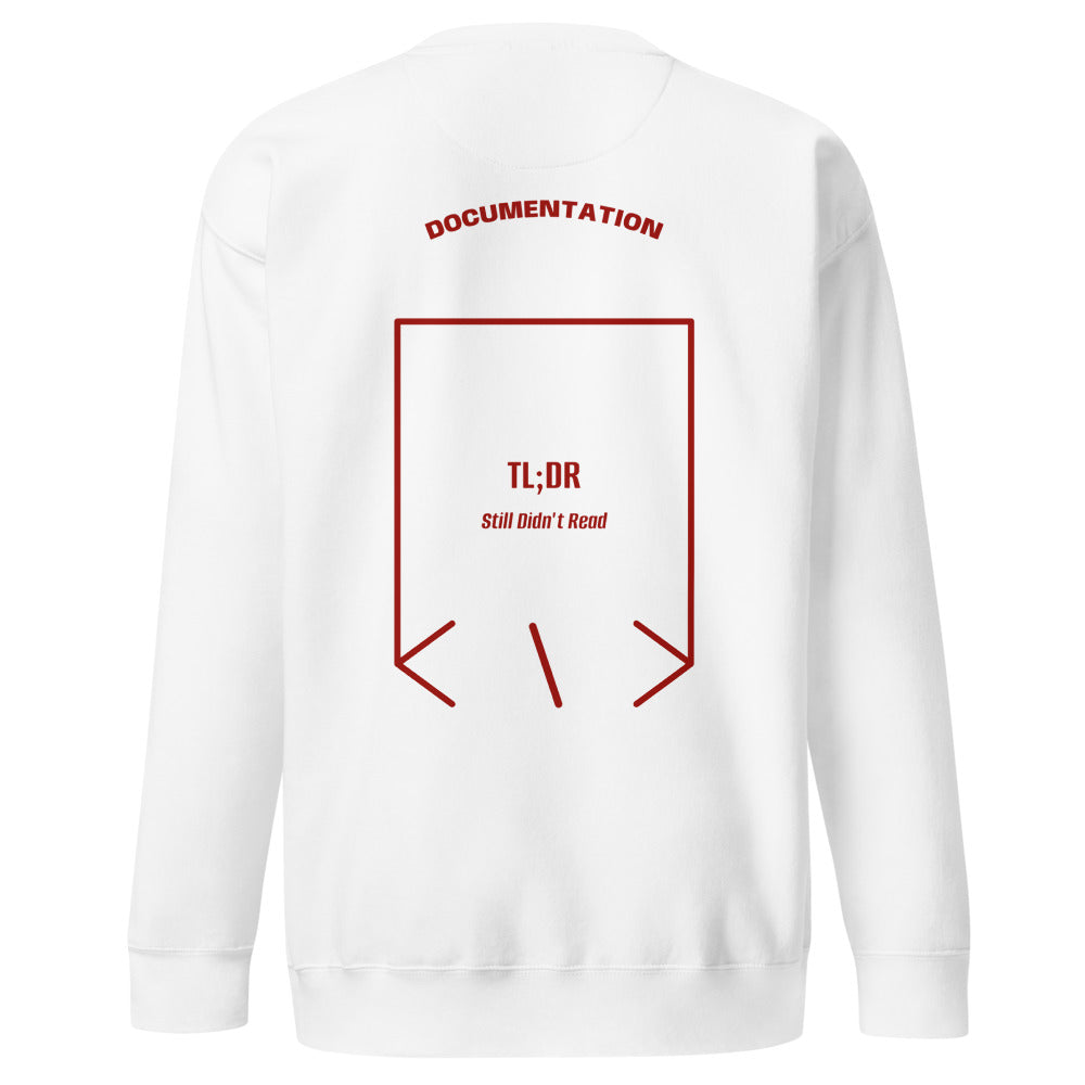 TL;DR — White Cardinal back mockup