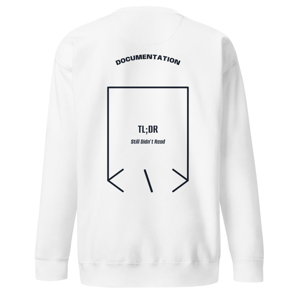 TL;DR — White Navy Blazer back mockup