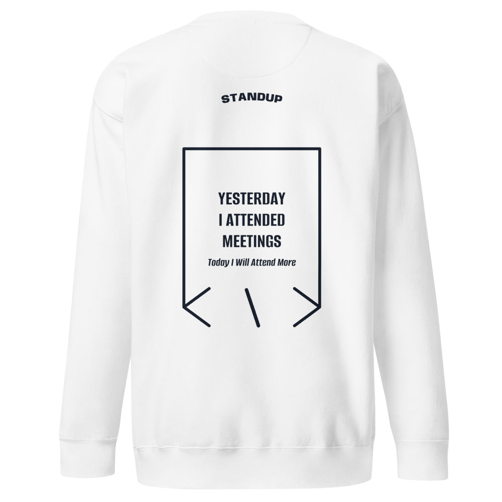 Yesterday I Attended Meetings — secondary back mockup