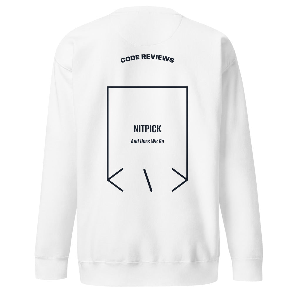 Nitpick — White Navy Blazer back mockup