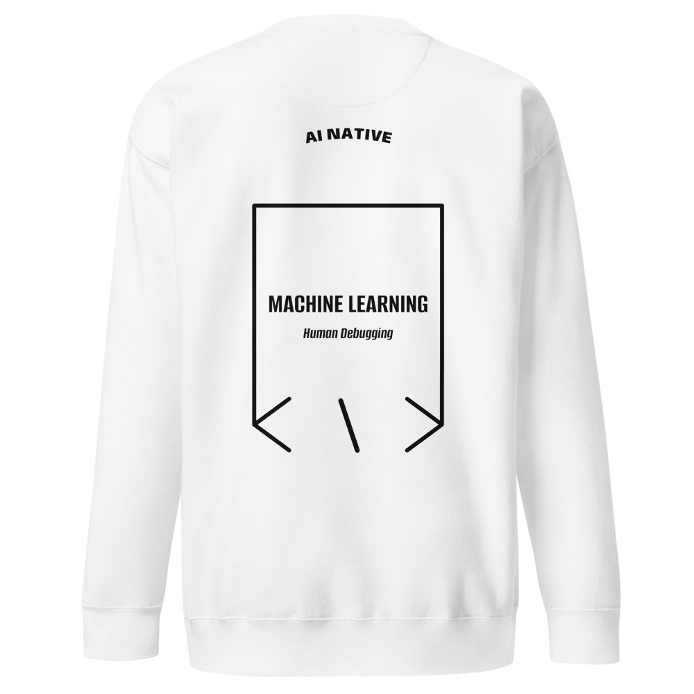 Machine Learning — White Black back mockup