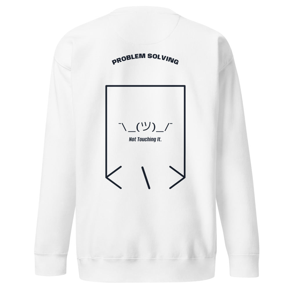 ¯\_(ツ)_/¯ — White Navy Blazer back mockup