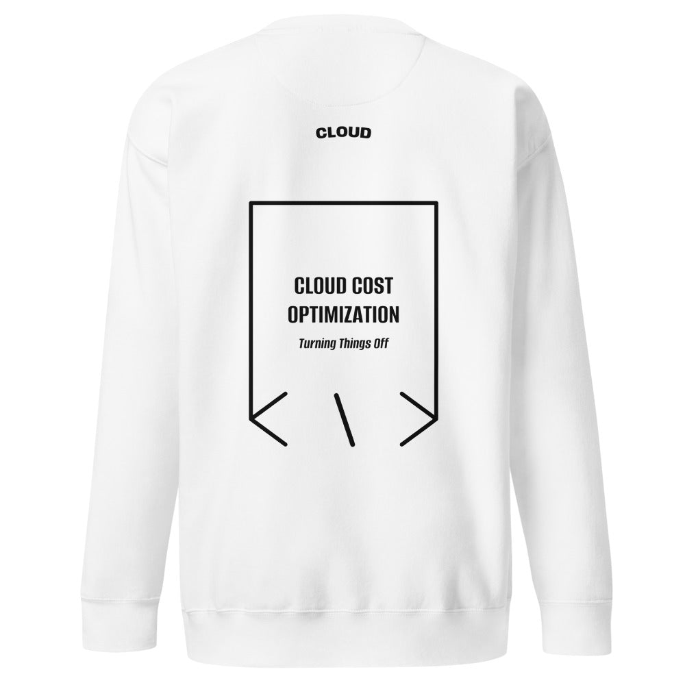 Cloud Cost Optimization — White Black back mockup
