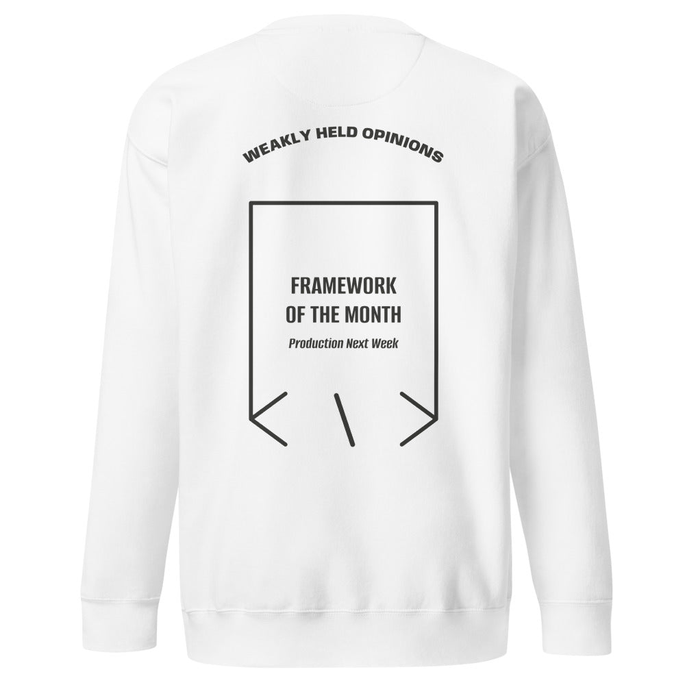 Framework Of The Month — White Charcoal Heather back mockup
