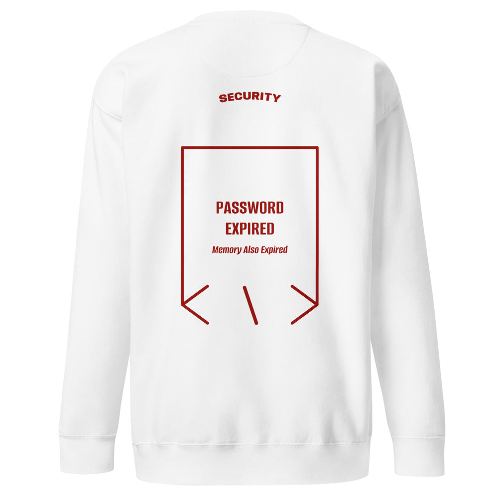 Password Expired — White Cardinal back mockup