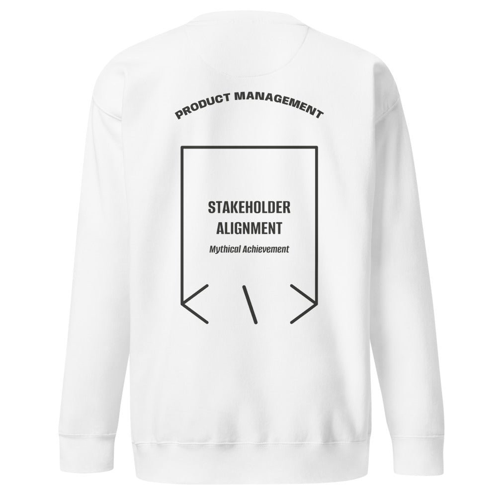 Stakeholder Alignment — White Charcoal Heather back mockup