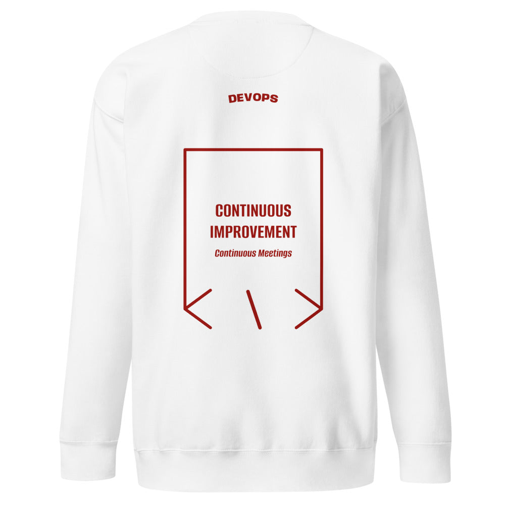 Continuous Improvement — White Cardinal back mockup