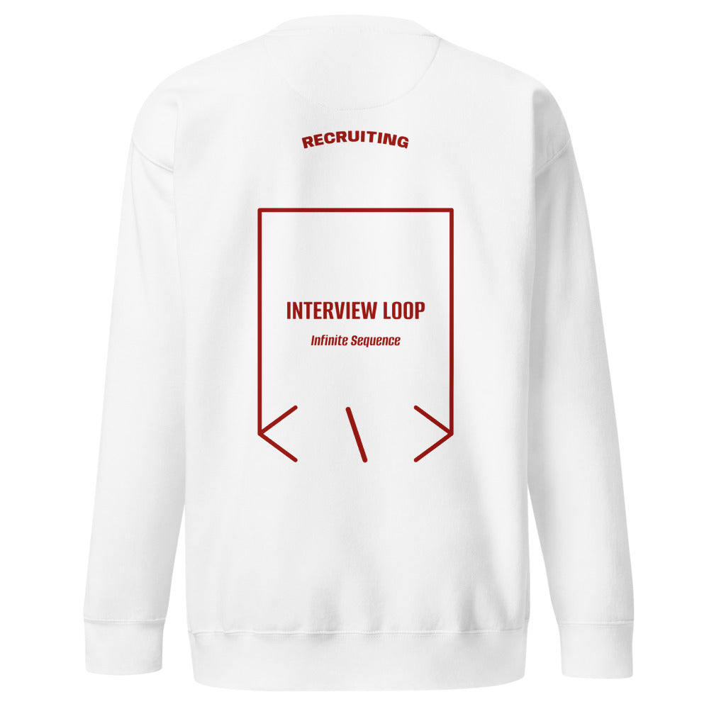 Interview Loop — White Cardinal back mockup