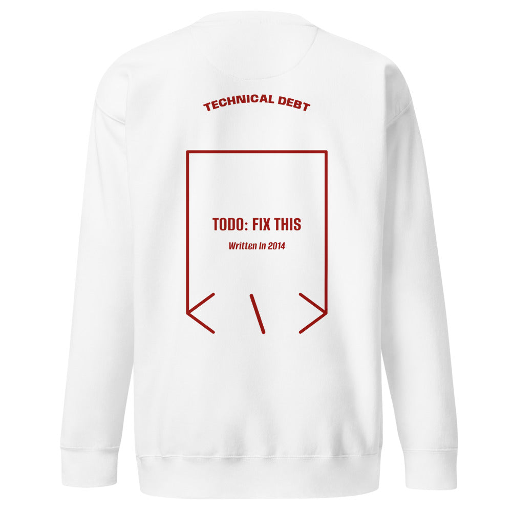 TODO: Fix This — White Cardinal back mockup
