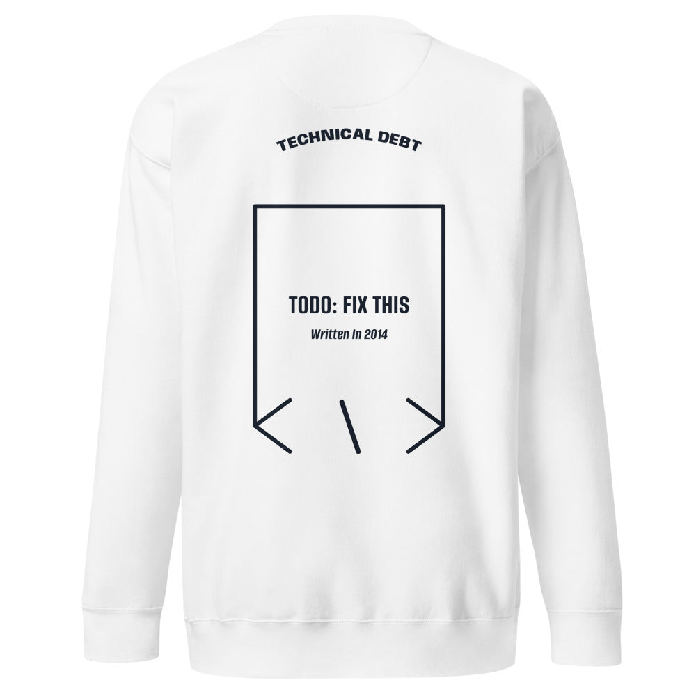TODO: Fix This — White Navy Blazer back mockup