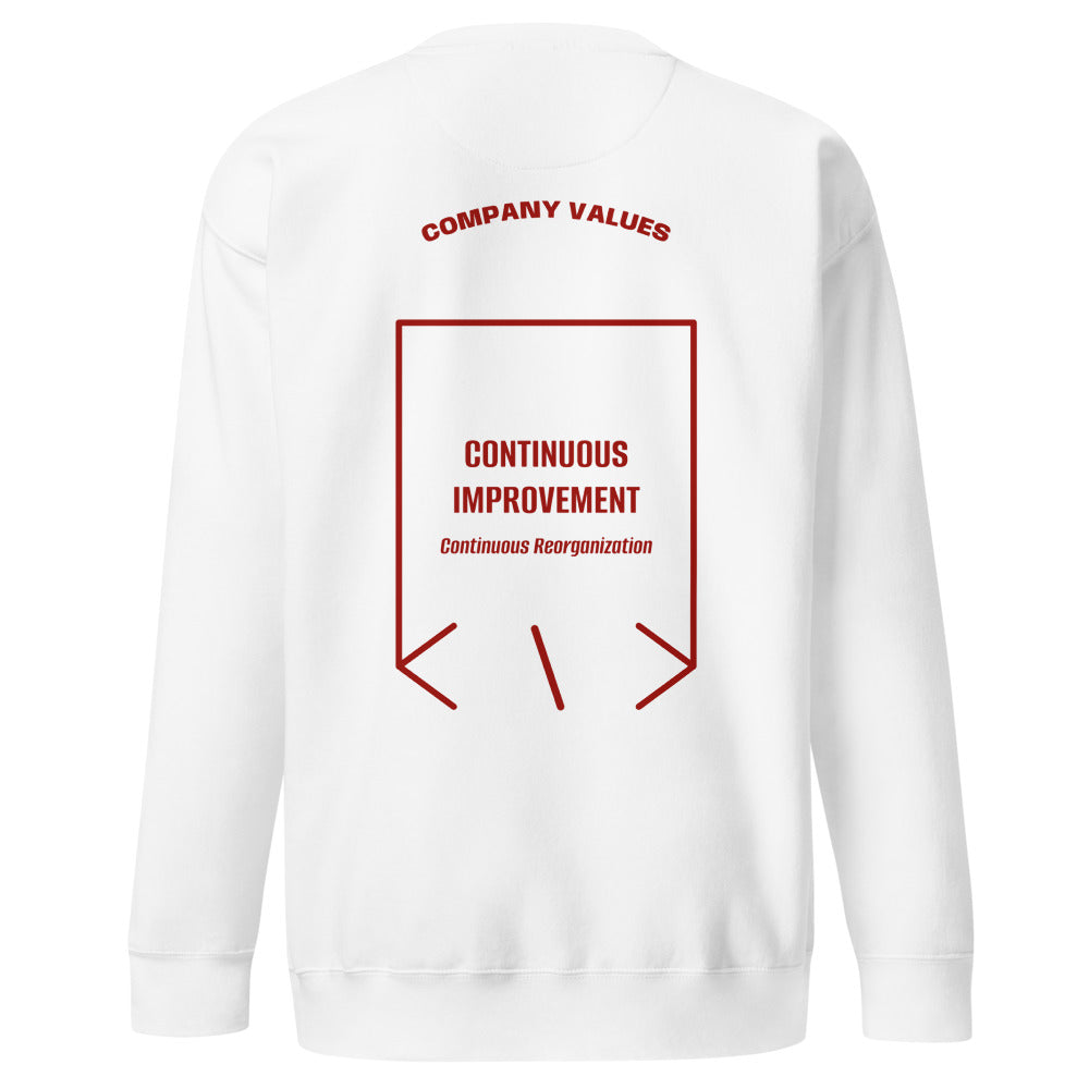 Continuous Improvement — White Cardinal back mockup