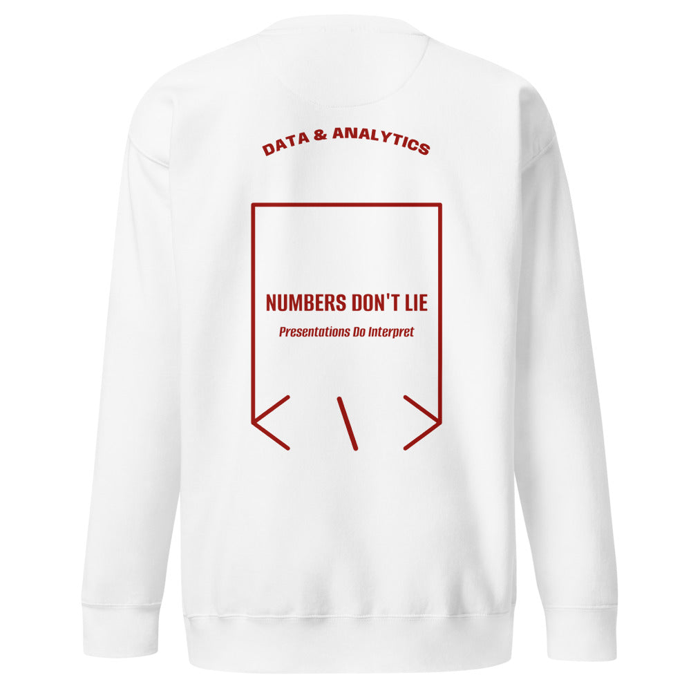 Numbers Don't Lie — White Cardinal back mockup