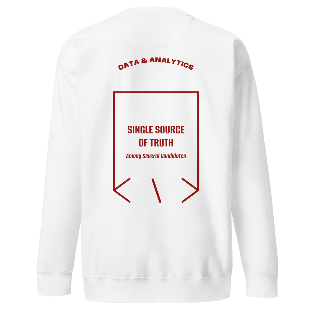Single Source Of Truth — White Cardinal back mockup