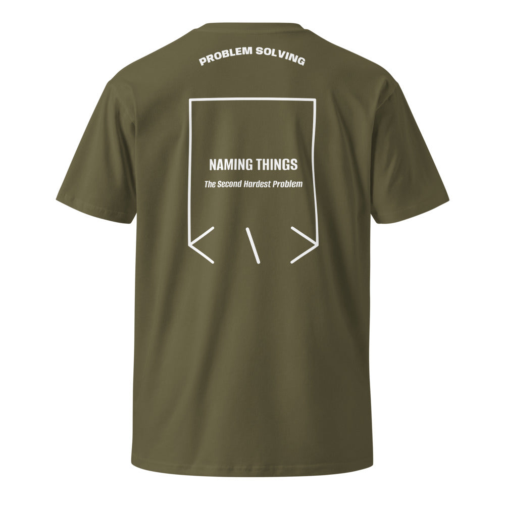 Naming Things — Army White back mockup