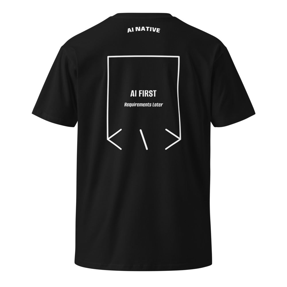 AI First — secondary back mockup