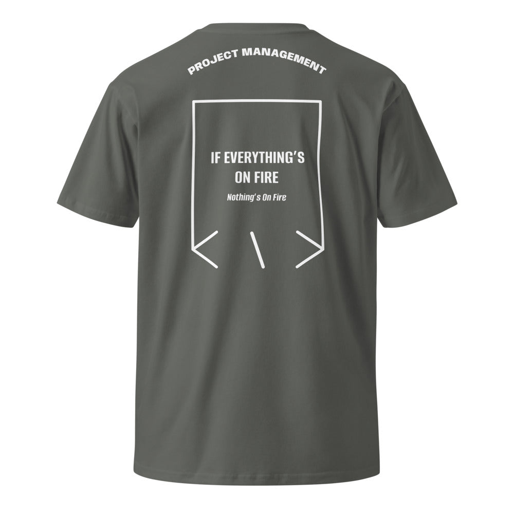 If Everything’s On Fire — Charcoal White back mockup