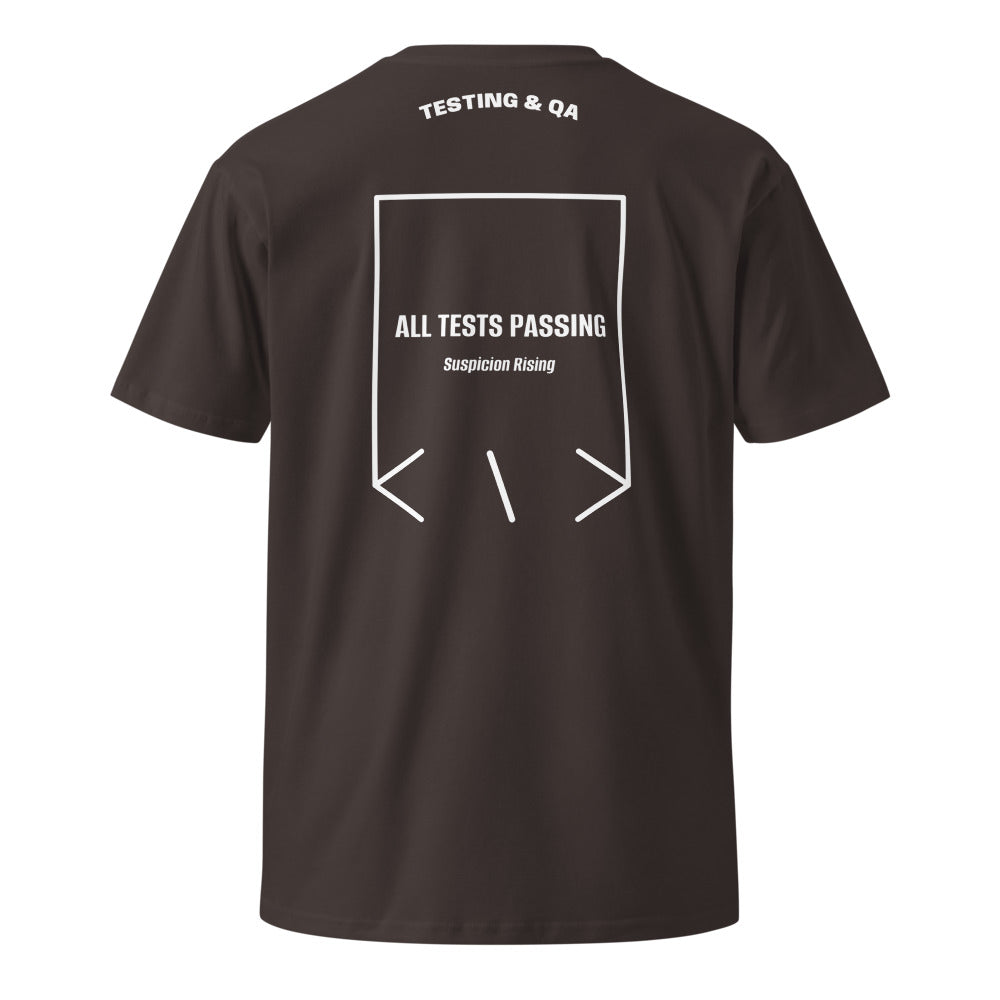 All Tests Passing — Coal White back mockup