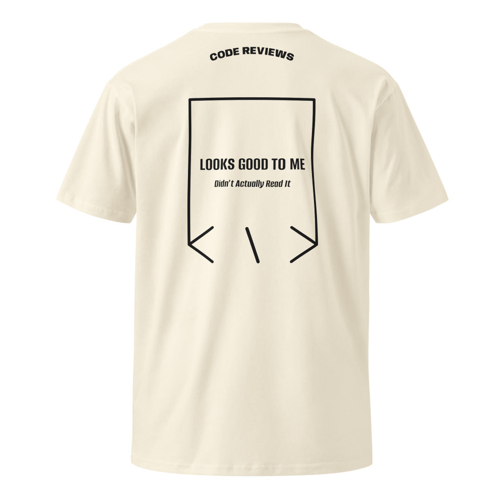 Looks Good To Me — Natural Black back mockup