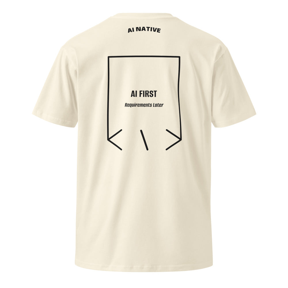 AI First — Natural Black back mockup