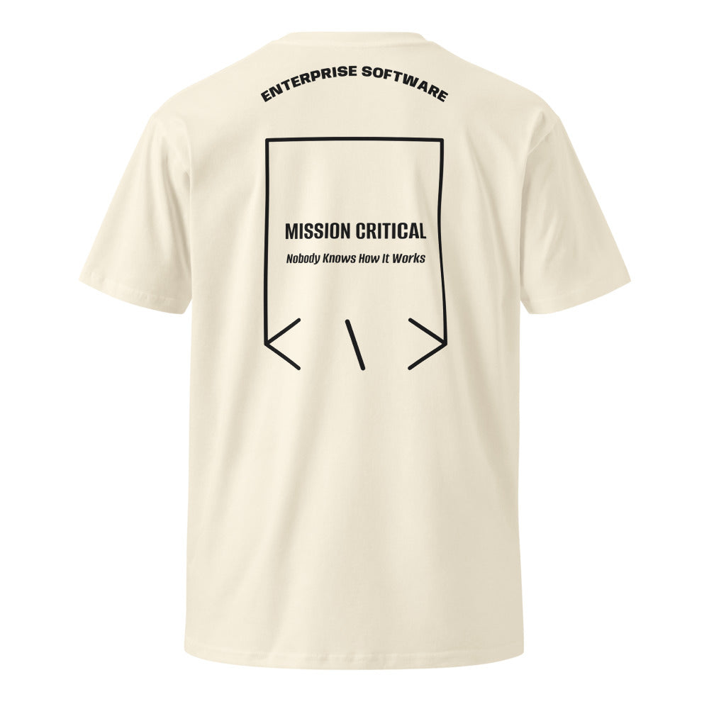 Mission Critical — Natural Black back mockup