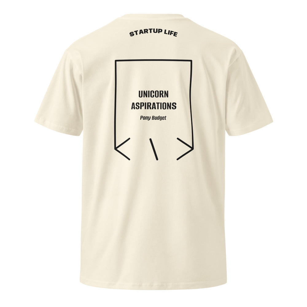 Unicorn Aspirations — Natural Black back mockup