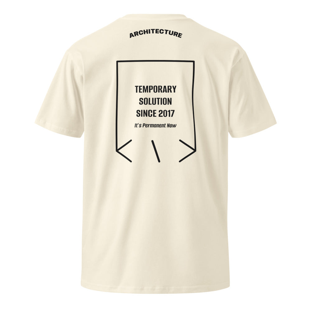 Temporary Solution Since 2017 — Natural Black back mockup