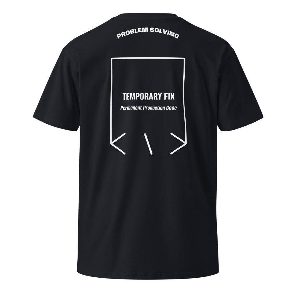 Temporary Fix — Navy White back mockup