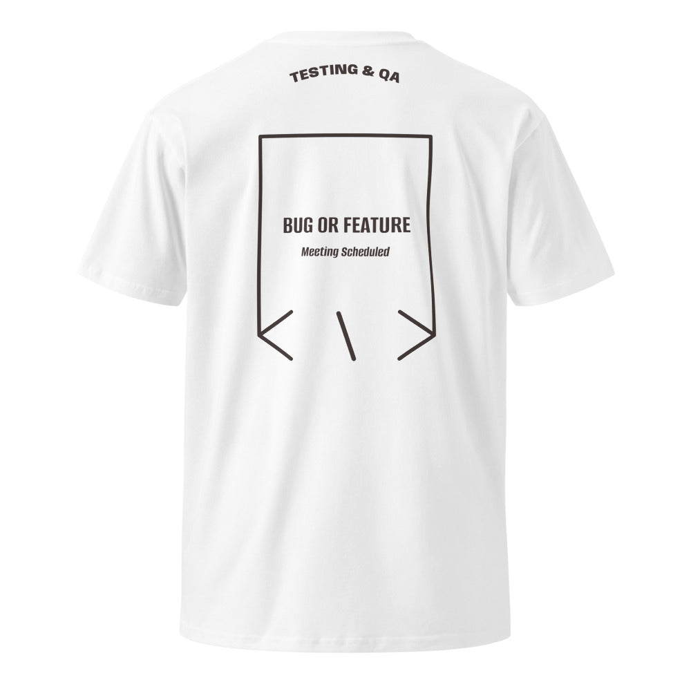 Bug Or Feature — White Coal back mockup