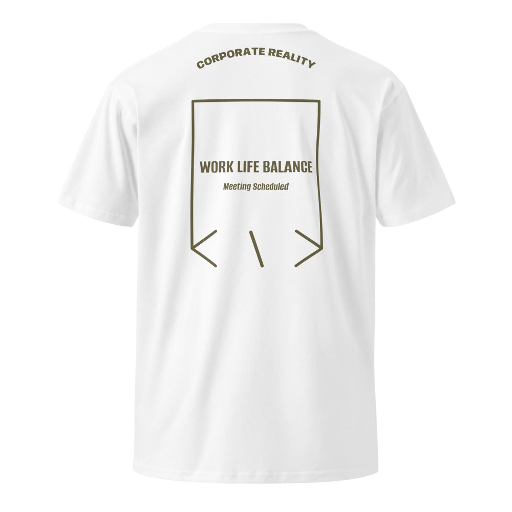 Work Life Balance — White Army back mockup