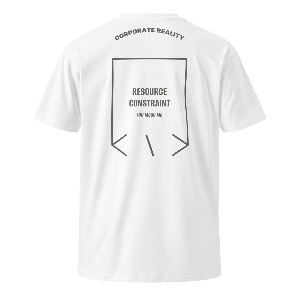 Resource Constraint — White Charcoal back mockup