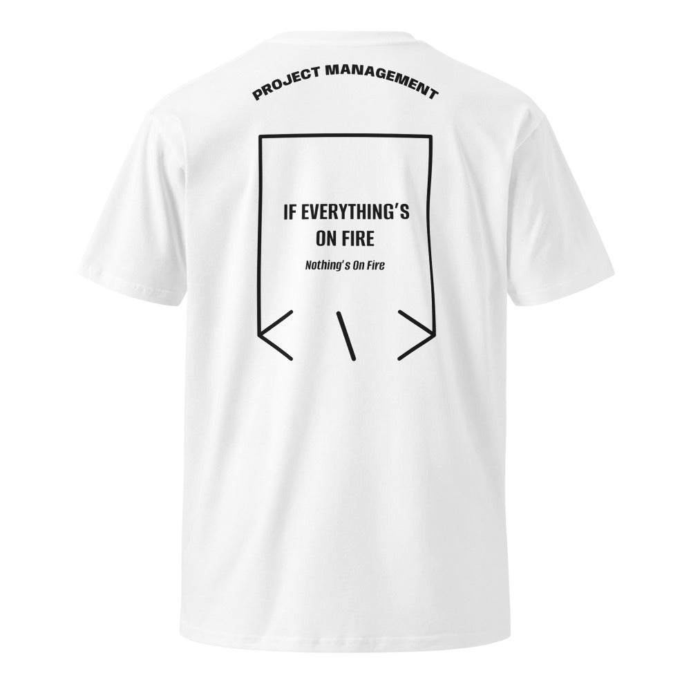 If Everything’s On Fire — White Black back mockup