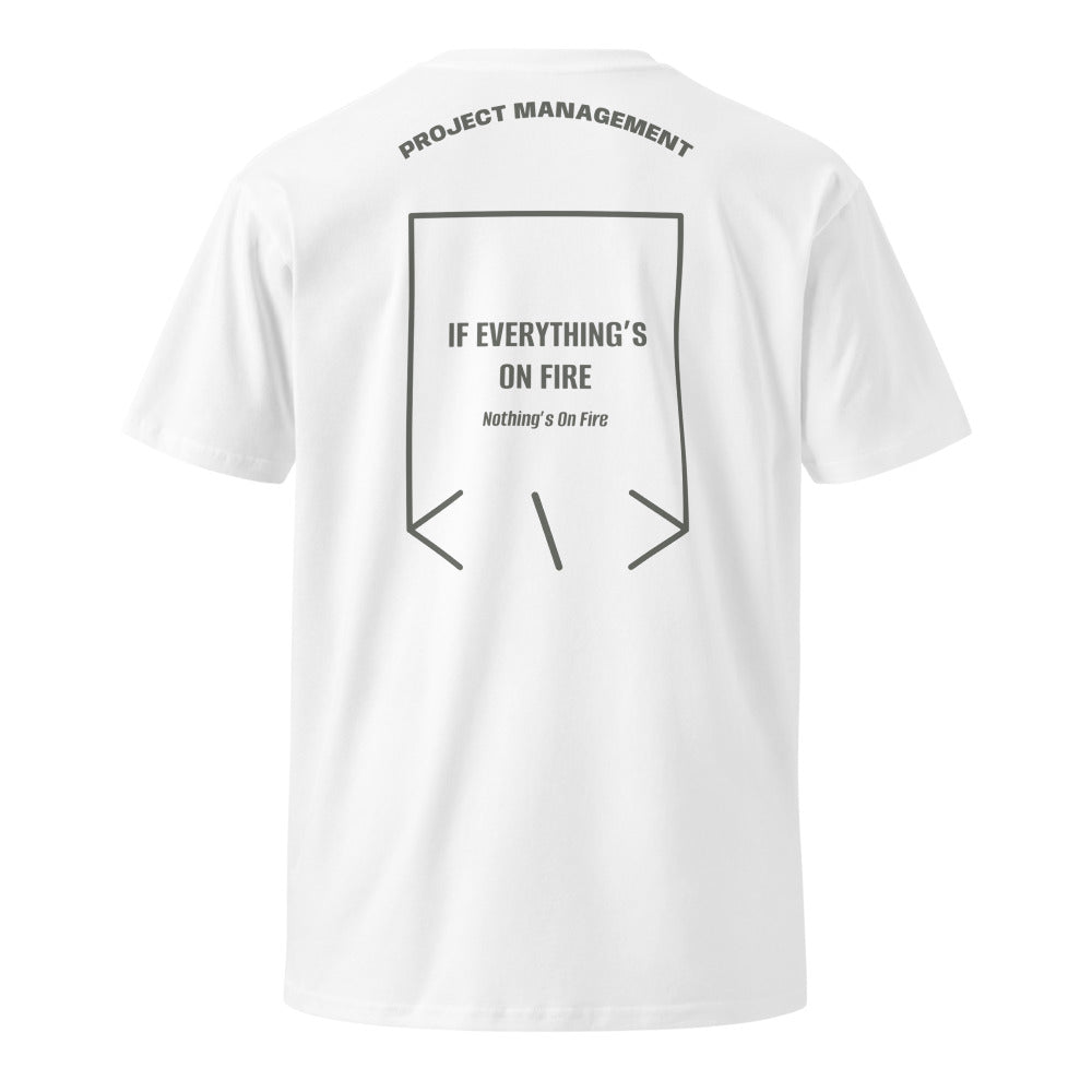 If Everything’s On Fire — White Charcoal back mockup